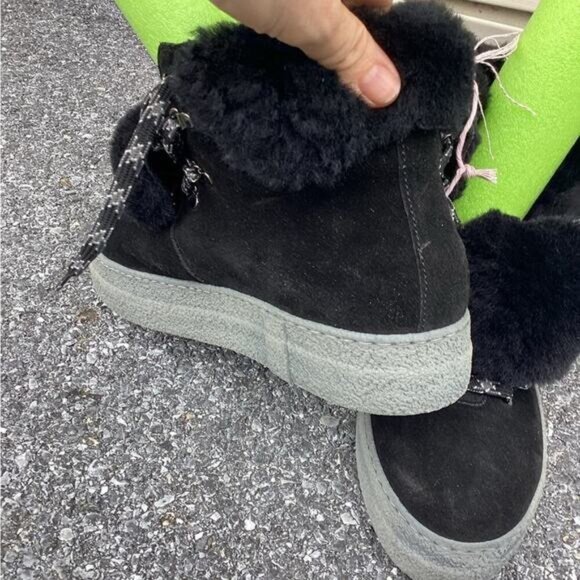 Goth y2k indie normcore gorpcore fishermanSUEDE COLD WEATHER snow boot size 39/9 - Picture 7 of 10